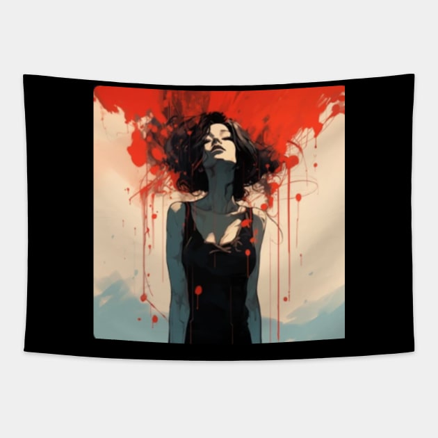 Fashion woman Tapestry by Newtaste-Store