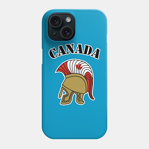 Canada Flag Helmet Phone Case by TrickyGraphics