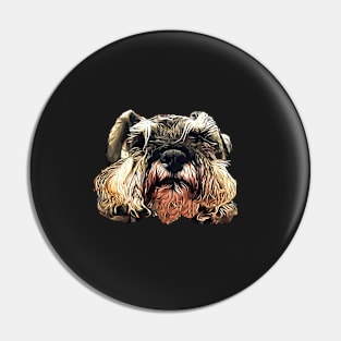 Mini Schnauzer Sleepy Paws Pin