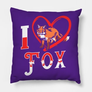 Fox | I love fox Pillow