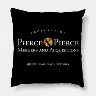 Pierce & Pierce - Mergers and Acquisitions (worn look) Pillow