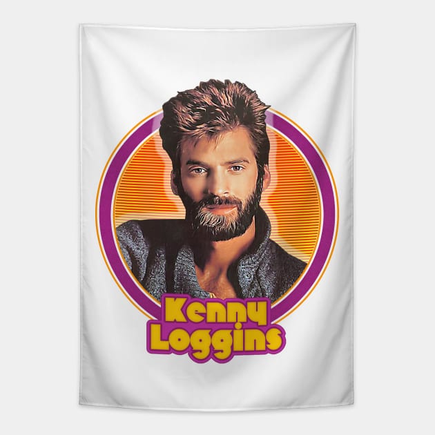 Kenny Loggins / 80s Aesthetic Fan Art Design Tapestry by DankFutura