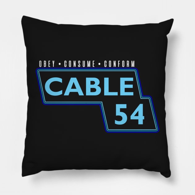 Subliminal Tv Channel Pillow by buby87