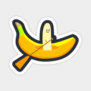 Funny banana as a paddler Magnet