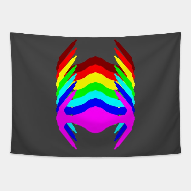 Rainbow Interceptor Tapestry by Freq501