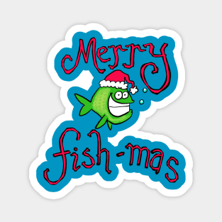 Merry Christmas fishmas Magnet