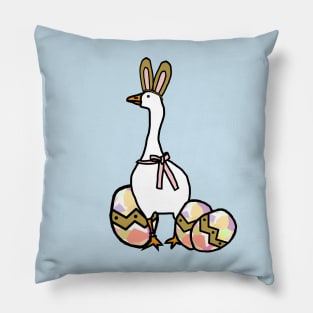 Funny Easter Bunny Ears on Gaming Goose Pillow