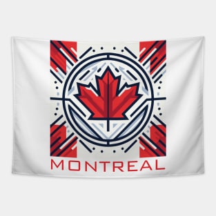 Montreal Quebec Canada Flag Tapestry