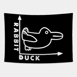 Rabbit Duck Optical Illusions Tapestry