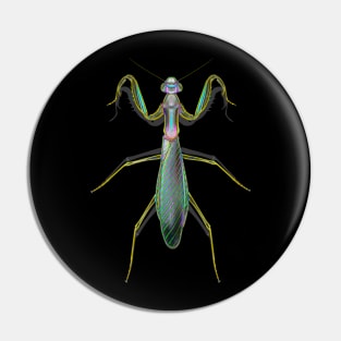 Green Neon Mantis Pin