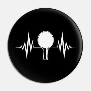 Table Tennis Heartbeat Ping Pong Pin