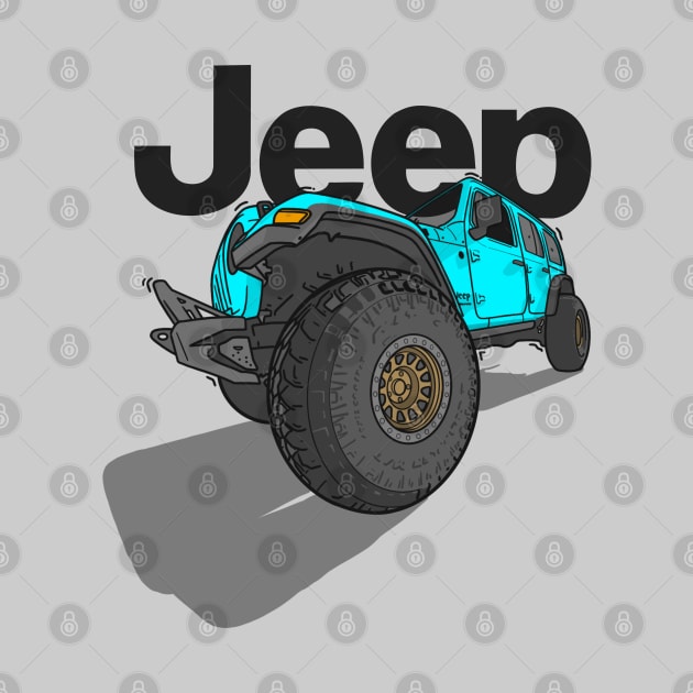 Jeep Design - Ocean Blue by 4x4 Sketch