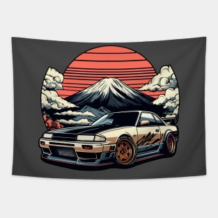 JDM car Japanese Retro Car Racing Drifting Legend Tuning Tapestry