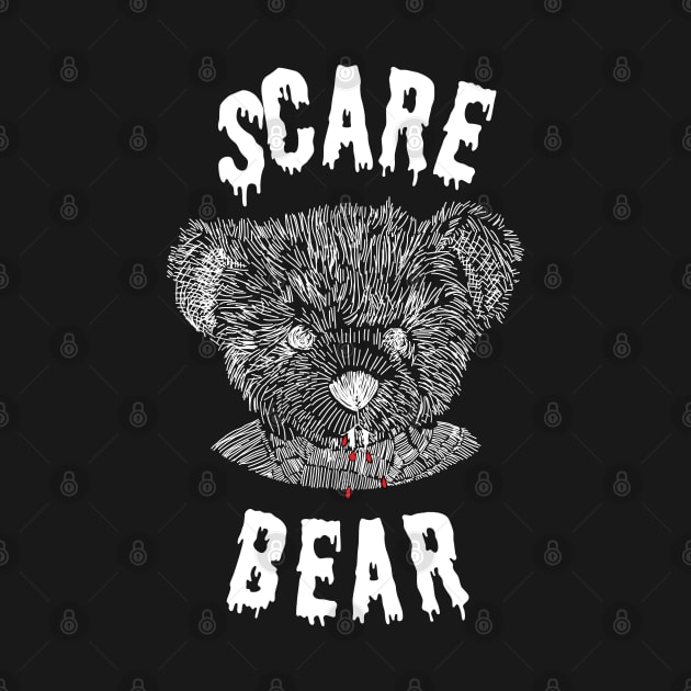 Halloween Scare Bear Horror by ellenhenryart