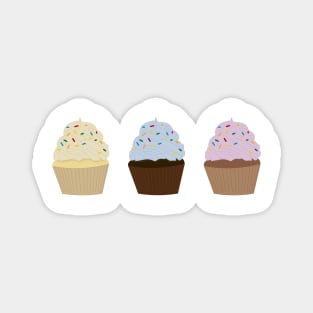 3 Cupcakes Pack Magnet