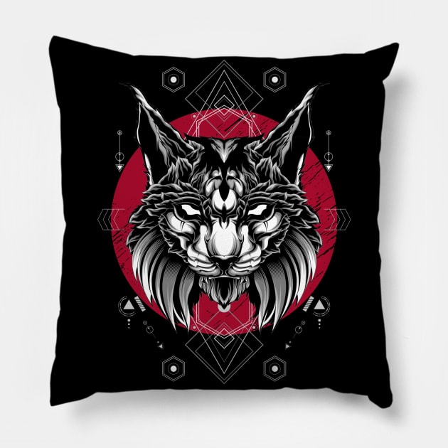 Wildcat / Urban Streetwear / Bobcat Pillow by Redboy