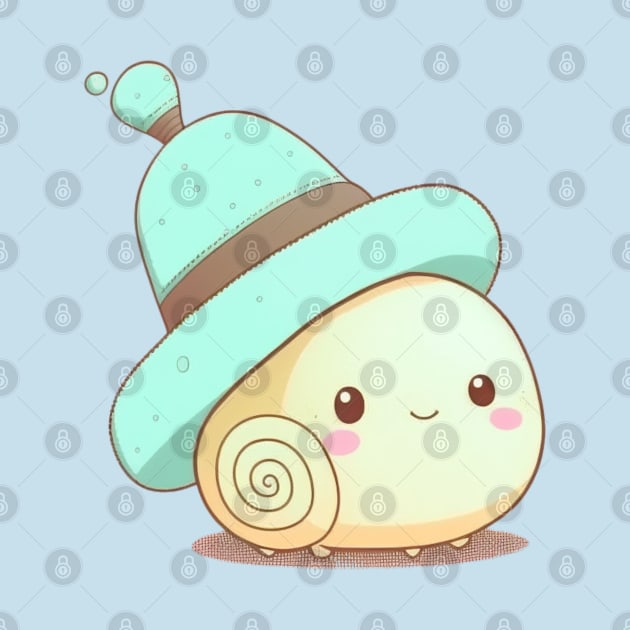 Snail cute kawaii by SimoneSpagnuolo