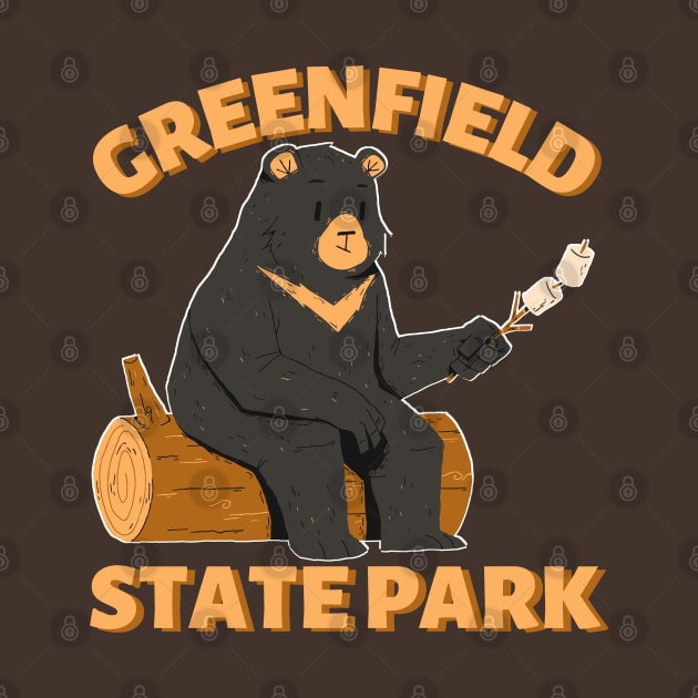 Greenfield State Park Camping Bear by Caring is Cool