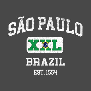 Sao Paulo, Brazil - XXL Athletic design T-Shirt