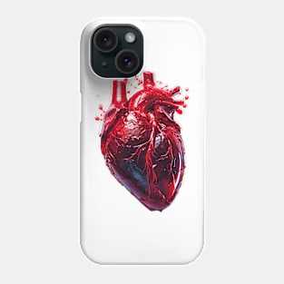 Bare Heart: Embrace Love's Simplicity Phone Case