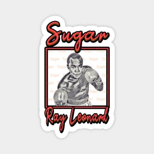 Sugar Ray Leonard White Magnet