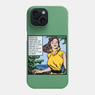 Comic Woman Ran From Him Phone Case