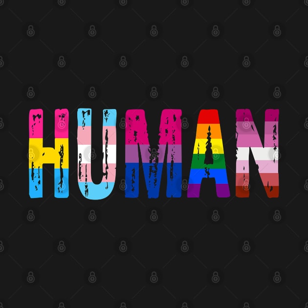 Equality HUMAN Flag LGBT transgender, bisexual, lesbian by Fomah