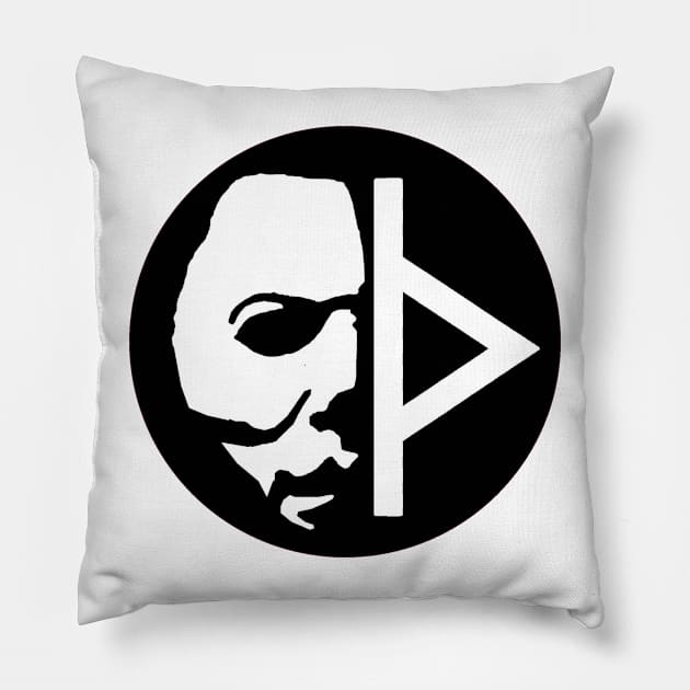 Michael Myers / Thorn Symbol Pillow by The_Shape