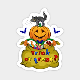 Trick-or-treating Magnet