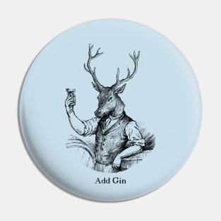 Vintage Stag - Add Gin Pin