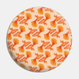 Golden Fish Pattern Pin