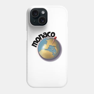 Monaco travel logo Phone Case