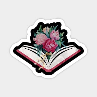 Flowers In Books Growth Of Life From Knowledge Garden Story Magnet