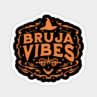 Bruja Vibes Mexican Witch Halloween Witchy Retro Vintage Magnet