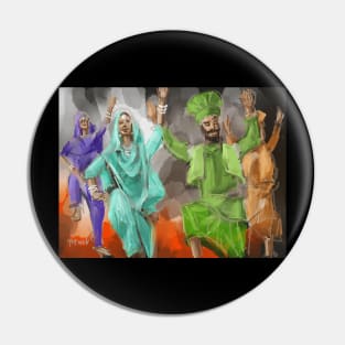 Bhangra Group Pin