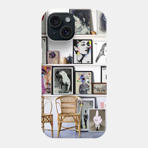 New print wall Phone Case by Loui Jover 