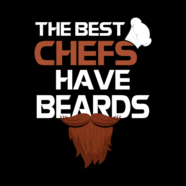 The Best Chefs Have Beards Father's Day by paola.illustrations