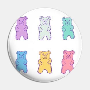 Gummy Bears on Pink Pin