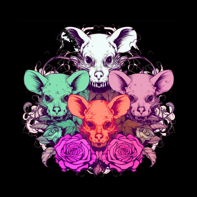 Wiccan Magical Rats with Roses Potion by TOKEBI