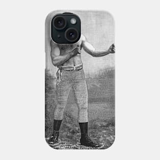 Vintage Sports Boxing, Profile of Victorian Boxer Phone Case