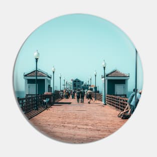 Oceanside California Pier V3 Pin