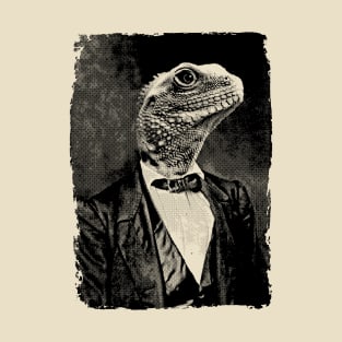 Lizard Person Portrait T-Shirt