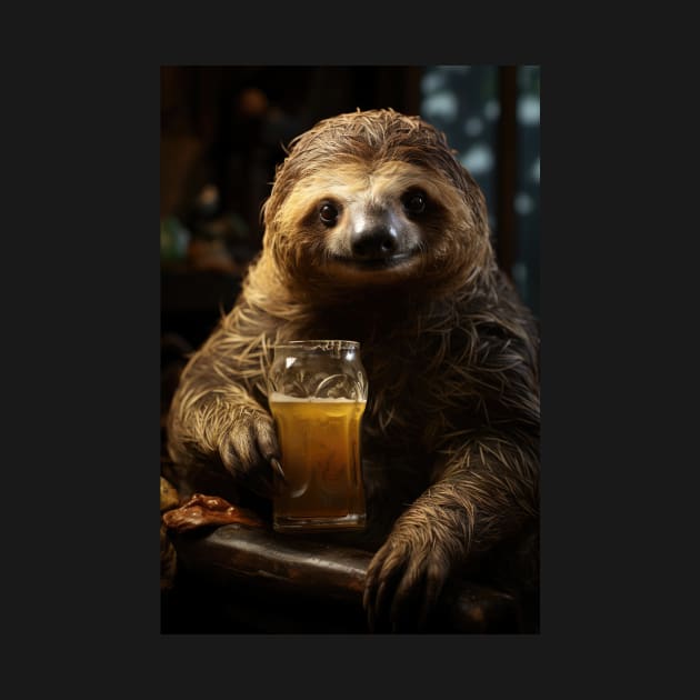 Sloth Pub and Ale by JensenArtCo