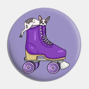 French Bulldog Rollerskate Pin