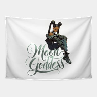 Grungy Moon Goddess Tapestry