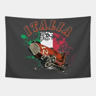 Italian Historic Racing Car Tapestry