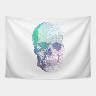 Melodic Skull color Tapestry