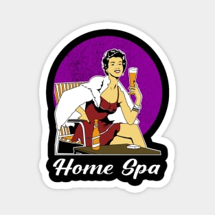 Home Spa, Beer, Day off, Strong woman, Pop art Magnet