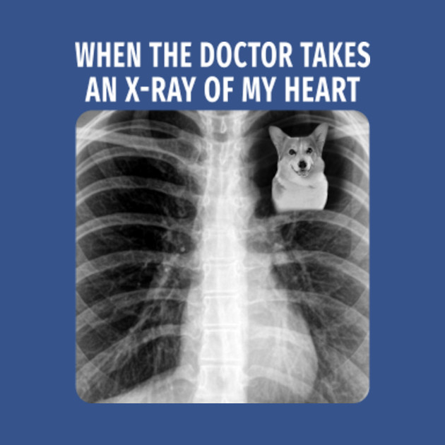 when the doctor takes an x-ray of my heart - Cat - T-Shirt