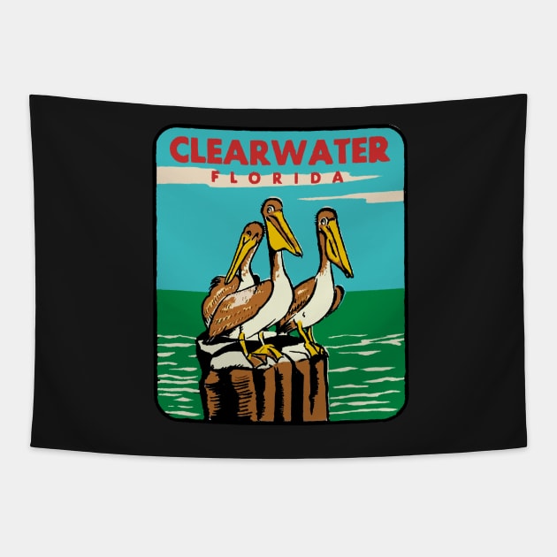 Vintage Clearwater Decal Tapestry by zsonn